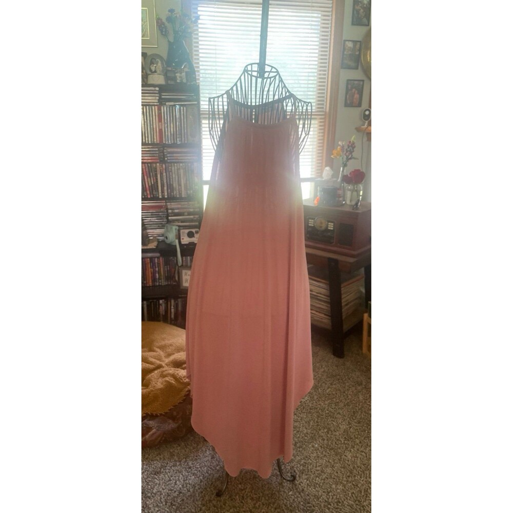 Double Zero Lovely Pink Halter Maxi Dress Boho